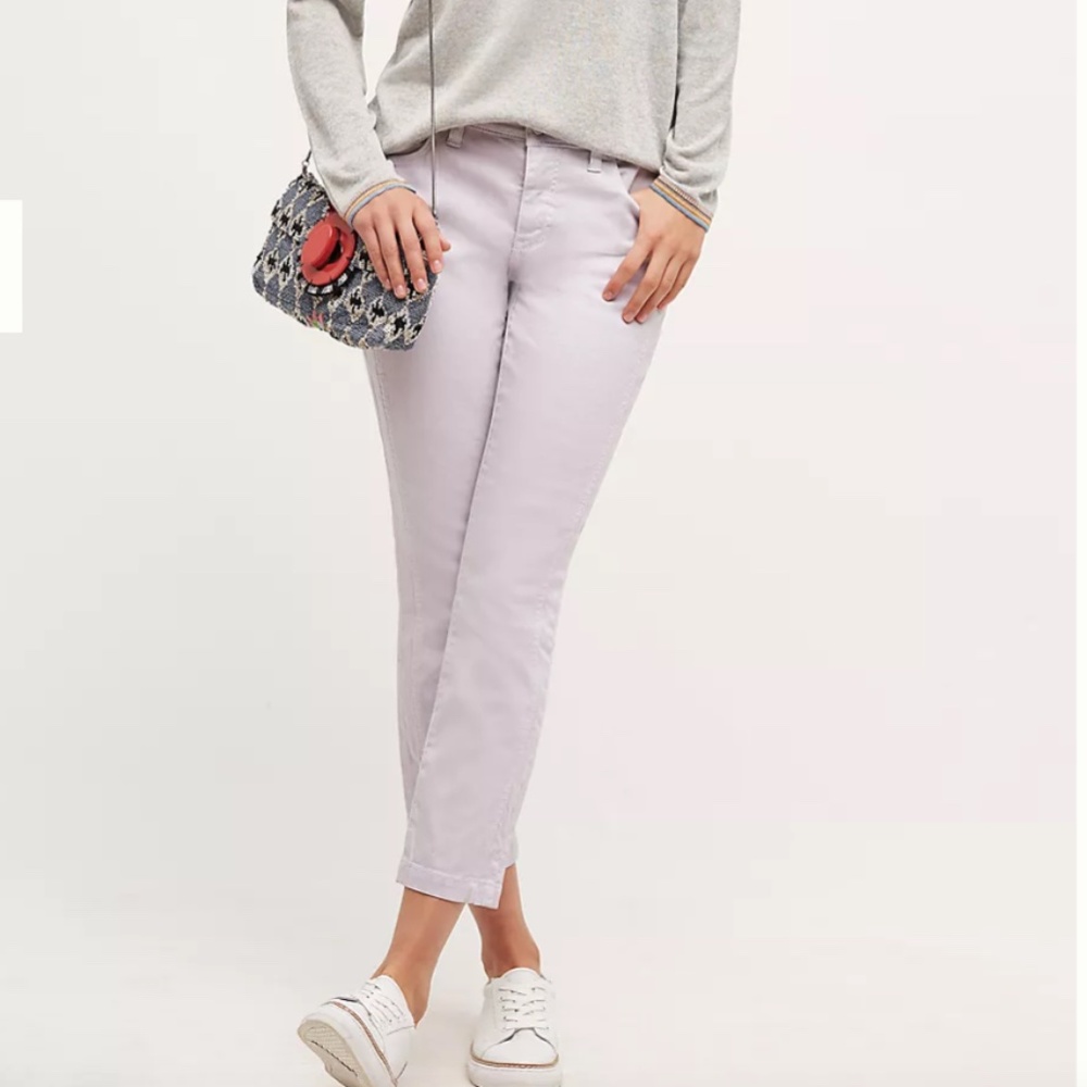 LOFT straight leg lavender color thin jeans size 29 / 8